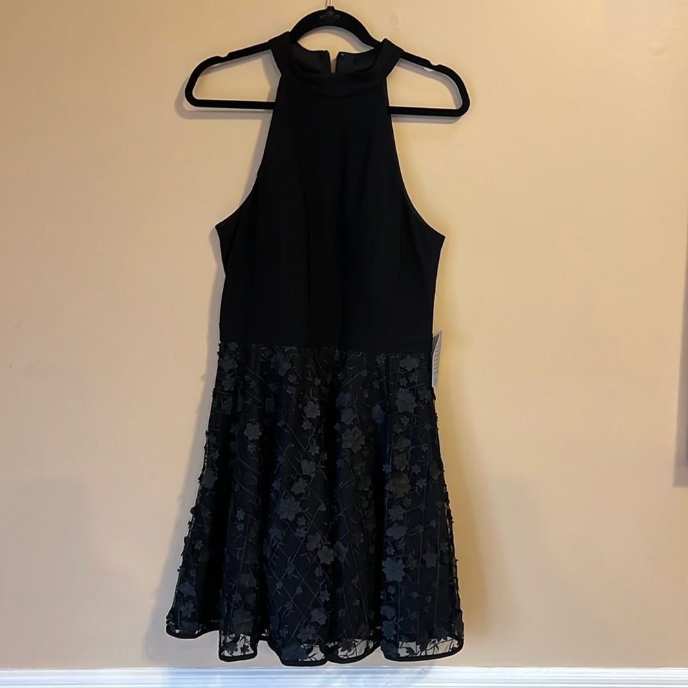 Xscape Black Halter Dress
